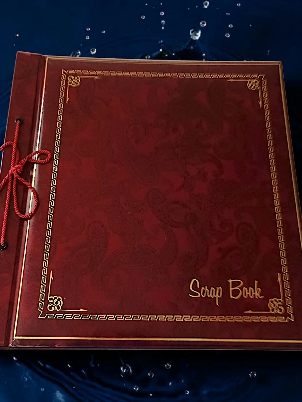 Vintage Springfield‎ Scrapbook Photo Mount Pages Burgundy USA Paisley Heirloom